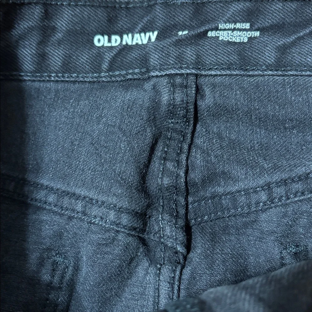 Old Navy Dark Blue Denim Midi Skirt